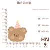 Hình ủi nhiệt - HÌNH NHỎ 5k - ủi quần áo, đầm váy, sử dụng bàn ủi ép hình - bền màu, giặt máy vô tư