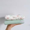 Set vải thông hơi hoạ tiết phối cùng cotton trơn 2 chiều quần áo, túi ngủ cho bé