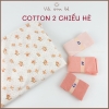 Vải thun cotton 2 CHIỀU HÈ - 1m x 1m5 - chất mỏng, mềm mịn, may quần áo sơ sinh, trẻ nhỏ