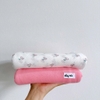 Set vải thông hơi hoạ tiết phối cùng cotton trơn 2 chiều quần áo, túi ngủ cho bé