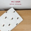 PC - Vải thun cotton PC dày vừa in hình caro, chấm bi đơn giản cho mẹ và bé