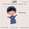 Pet - Hình ủi nhiệt trang trí quần áo chủ đề Tết Nguyên Đán, mẫu mới 2024, sỉ và lẻ.