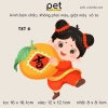 Pet - Hình ủi nhiệt trang trí quần áo chủ đề Tết Nguyên Đán, mẫu mới 2024, sỉ và lẻ.