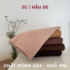 2C | Vải thun cotton màu trơn co giãn 2 chiều (BẢNG MÀU MỚI UPDATE), chất mỏng, mềm mịn may hè, thấm hút mồ hôi