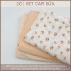 Set cotton 2 chiều HÈ THU - may quần áo, body, đầm váy,.... cho bé, bộ mặc nhà cho mẹ.