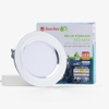 Đèn LED âm trần downlight đổi màu 7W viền bạc <Br> Model: AT10 ĐM 90/7W