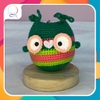 MEDIUM ANIMALS BIG EYES OWL-pink red