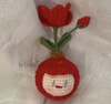 FRUIT GIRLS GIRL WITH PETAL TUPLIP-red