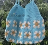 CROCHET BAGS BIG SUNFLOWER