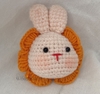 SMALL ANIMALS RABBIT HEAD FLOWER-pink
