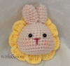SMALL ANIMALS RABBIT HEAD FLOWER-pink