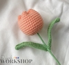 FLOWER BRANCHES ROUND TULIP-white