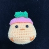 MEDIUM ANIMALS CHICKEN IN HAT PINK GREEN
