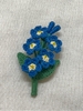 BROOCHES BLUE DAISY