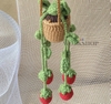 FLOWER POTS - STRAWBERRY-dark brown