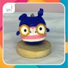 MEDIUM ANIMALS BIG EYES OWL-pink red