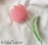 FLOWER BRANCHES ROUND TULIP-white