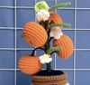 FLOWER POTS 6 ORANGE FLOWER POT