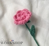 FLOWER BRANCHES SMALL ROSE-dark purple