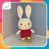 WOODLAND - BROWN RABBIT WITH CLOTHES PINK