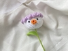 FLOWER BRANCHES CHICKEN WITH PURPLE HAT