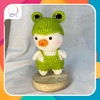 BIG ANIMALS DUCK IN CLOTHES-dark green
