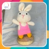 BIG ANIMALS RABBIT IN CLOTHES-dark pink