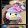 SMALL ANIMALS CHICK WEARING PURPLE HAT