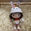 STUFFED TOY GIRLS RABBIT GIRL