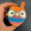 MEDIUM ANIMALS BIG EYES OWL-pink red