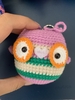 MEDIUM ANIMALS BIG EYES OWL-pink red