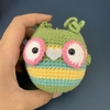 MEDIUM ANIMALS BIG EYES OWL-pink red