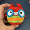 MEDIUM ANIMALS BIG EYES OWL-pink red
