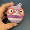 MEDIUM ANIMALS BIG EYES OWL-pink red