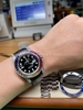 Độ Vành Kim Cương Đồng Hồ Rolex GMT Batman Rainbow