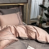 BỘ COTTON SATIN XÁM PHỐI HỒNG - HỌA TIẾT THÊU NGẪU HỨNG