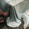 BỘ TENCEL XANH MINT - VIỀN HỌA TIẾT ÁNH KIM