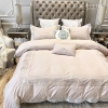 BỘ COTTON TRẮNG - HỌA TIẾT THÊU HOA HOÀNG GIA