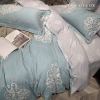 BỘ COTTON XANH NHẠT - HOA VĂN CỔ ĐIỂN