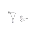 Khuyên tai Hidden Helix hình giọt nước Titanium