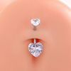 Khuyên rốn đá trái tim - 1.6*12mm