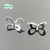 Hoa tai bươm bướm Titanium - 1.2*8mm - 2 màu
