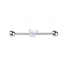 (G23) Khuyên Titanium mặt bướm (có thể tháo lắp mặt)