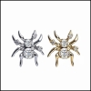 Titanium / Khuyên tai con nhện đá - 2 màu - 1.2*8mm