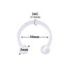 Khuyên chữ U trong suốt nhiều size - Khuyên Septum
