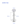 Khuyên cơ bản titanium ren trong bán tại ok365n