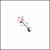 Titanium / Khuyên lưỡi con mèo - 2 màu - 1.6*10mm