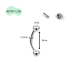 Khuyên cơ bản cho nhiều vị trí - Ren ngoài - TITAN - 2 SIZE