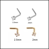 KHUYÊN MŨI CHỮ L - KHUYÊN TAI TRAGUS - Thép không gỉ