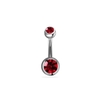 Tổng hợp 12 màu khuyên rốn đính đá RUBY BLINK